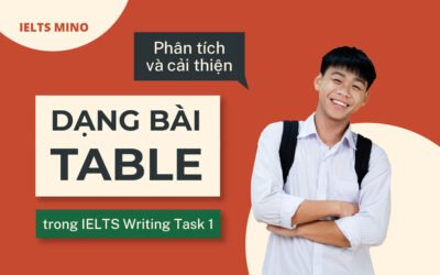 Phân tích và cải thiện dạng bài Table trong IELTS Writing Task 1